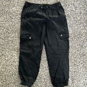 Banana Republic black cargo style pants, size small
